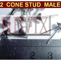 CONE STUD ćwieki STOŻKI małe 4szt. nikiel (id: 815)